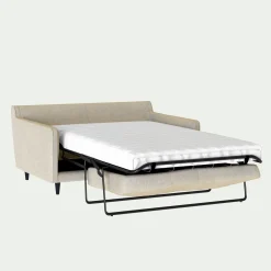 Canapé 2 Places*alinea Canapé 2 places convertible matelas Bultex tissu mixte - alpilles Beige