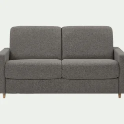 Canapé En Tissu|Canapé 3 Places*alinea Canapé 3 places convertible en tissu matelas densité 25kg/m3 - anthracite Gris