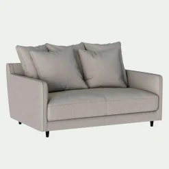 Canapé En Tissu|Canapé 2 Places*alinea Canapé 2 places convertible en tissu - borie Gris