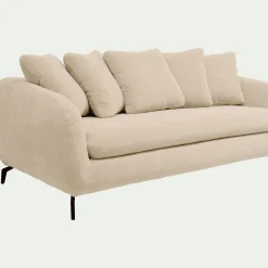 Canapé En Tissu|Canapé Convertible*alinea Canapé 3 places convertible en tissu - écru Blanc