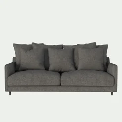 Canapé En Tissu|Canapé 4 Places*alinea Canapé 4 places convertible matelas bultex en tissu joint - restanque Gris