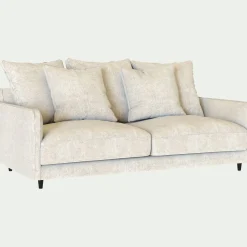 Canapé En Tissu|Canapé 3 Places*alinea Canapé 3 places convertible en tissu genesis - blanc ventoux