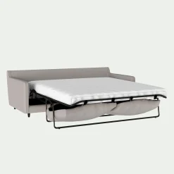 Canapé En Tissu|Canapé 4 Places*alinea Canapé 4 places convertible matelas Bultex tissu joint - borie Gris