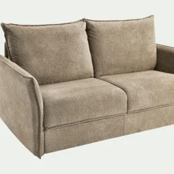Canapé 4 Places*alinea Canapé 4 places convertible en tissu avec matelas densité 35kg/m3 - roucas Beige