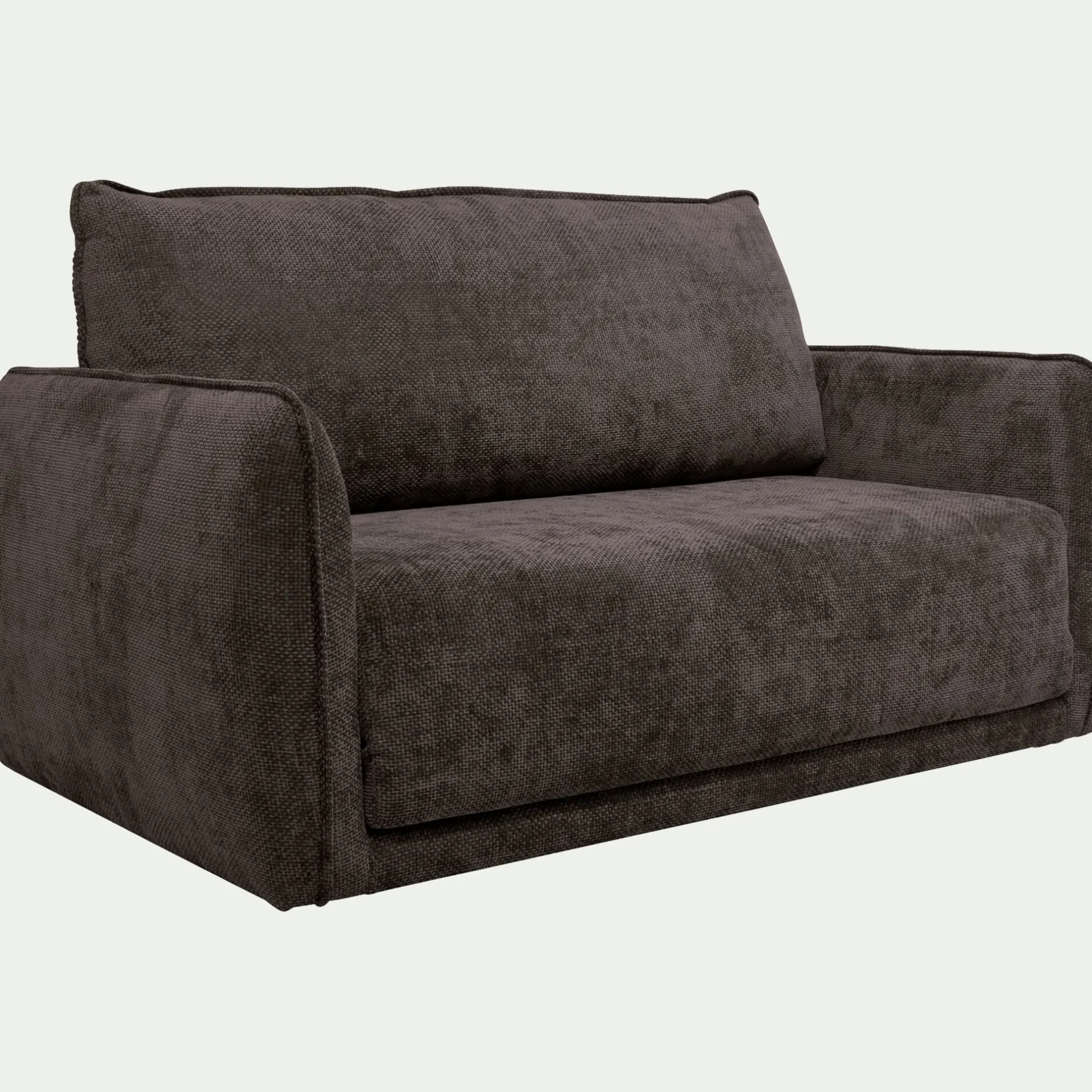 Canapé En Tissu|Canapé 2 Places*alinea Canapé 2 places convertible en tissu Eden - Marron