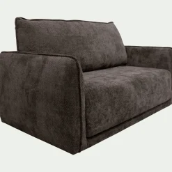 Canapé En Tissu|Canapé 2 Places*alinea Canapé 2 places convertible en tissu Eden - Marron