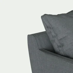 Canapé En Lin|Canapé En Tissu*alinea Canapé 2 places convertible matelas Bultex tissu mixte - ardoise Gris