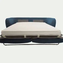 Canapé En Tissu|Canapé 3 Places*alinea Canapé 3 places convertible en tissu Nature - Bleu