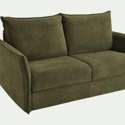 Canapé 3 Places|Canapé Convertible*alinea Canapé 3 places conible avec matelas en tissu densité 35kg/m3 - cèdre Vert