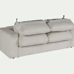 Canapé En Velours|Canapé 3 Places*alinea Canapé 3 places convertible en velours côtelé - roucas Beige