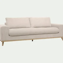 Canapé En Tissu|Canapé 4 Places*alinea Canapé 4 places convertible en tissu Storm - roucas Beige