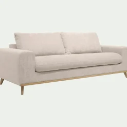 Canapé En Tissu|Canapé 4 Places*alinea Canapé 4 places convertible en tissu Storm - roucas Beige