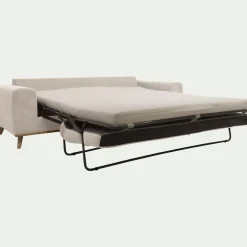 Canapé En Tissu|Canapé 4 Places*alinea Canapé 4 places convertible en tissu Storm - roucas Beige