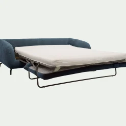 Canapé 4 Places*alinea Canapé 4 places convertible en tissu tramé - Bleu