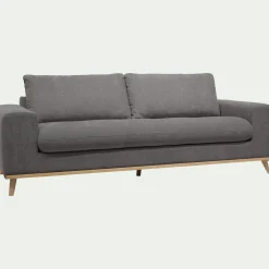 Canapé 4 Places*alinea Canapé 4 places convertible en tissu Storm - moyen Gris