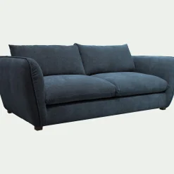 Canapé 4 Places*alinea Canapé 4 places convertible en tissu Nature - Bleu