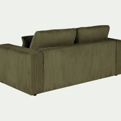 Canapé En Velours|Canapé 3 Places*alinea Canapé 3 places conible en velours côtelé - cèdre Vert