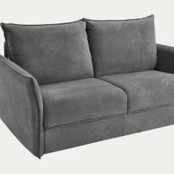 Canapé En Tissu|Canapé 3 Places*alinea Canapé 3 places convertible en tissu avec matelas densité 25kg/m3 - restanque Gris