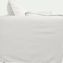 Canapé En Tissu|Canapé 3 Places*alinea Canapé 3 places convertible en tissu wind - écru Blanc