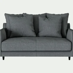 Canapé 2 Places*alinea Canapé 2 places convertible tissu mixte - ardoise Gris