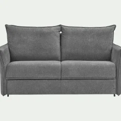Canapé 3 Places*alinea Canapé 3 places convertible en tissu avec matelas densité 35kg/m3 - restanque Gris