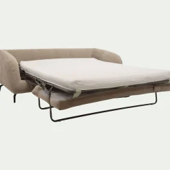 Canapé 3 Places|Canapé Convertible*alinea Canapé 3 places convertible en tissu doux tramé - Beige