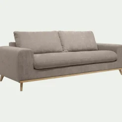 Canapé 4 Places*alinea Canapé 4 places convertible en tissu Storm - taupe Gris