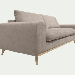 Canapé 4 Places*alinea Canapé 4 places convertible en tissu Storm - taupe Gris