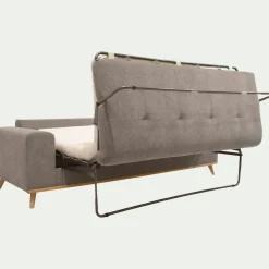 Canapé 4 Places*alinea Canapé 4 places convertible en tissu Storm - taupe Gris