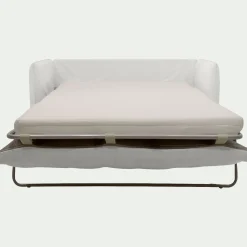 Canapé 2 Places*alinea Canapé 2 places convertible en tissu wind - écru Blanc