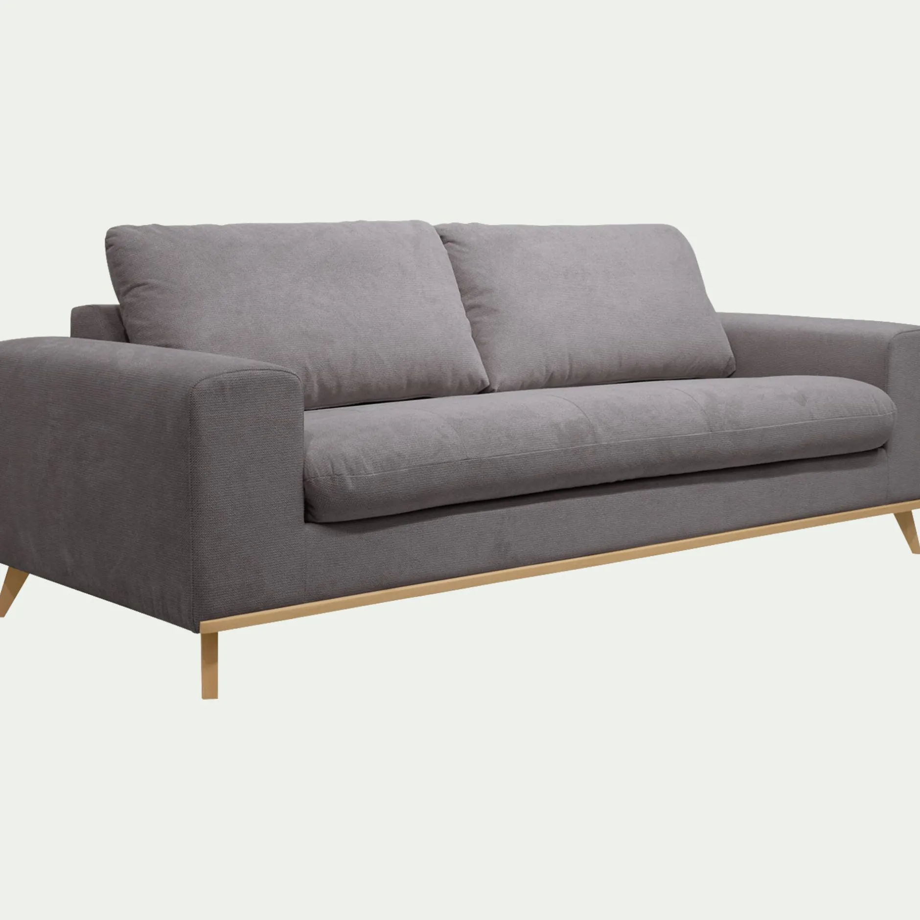 Canapé En Tissu|Canapé 4 Places*alinea Canapé 4 places convertible en tissu Crown - Gris restanque