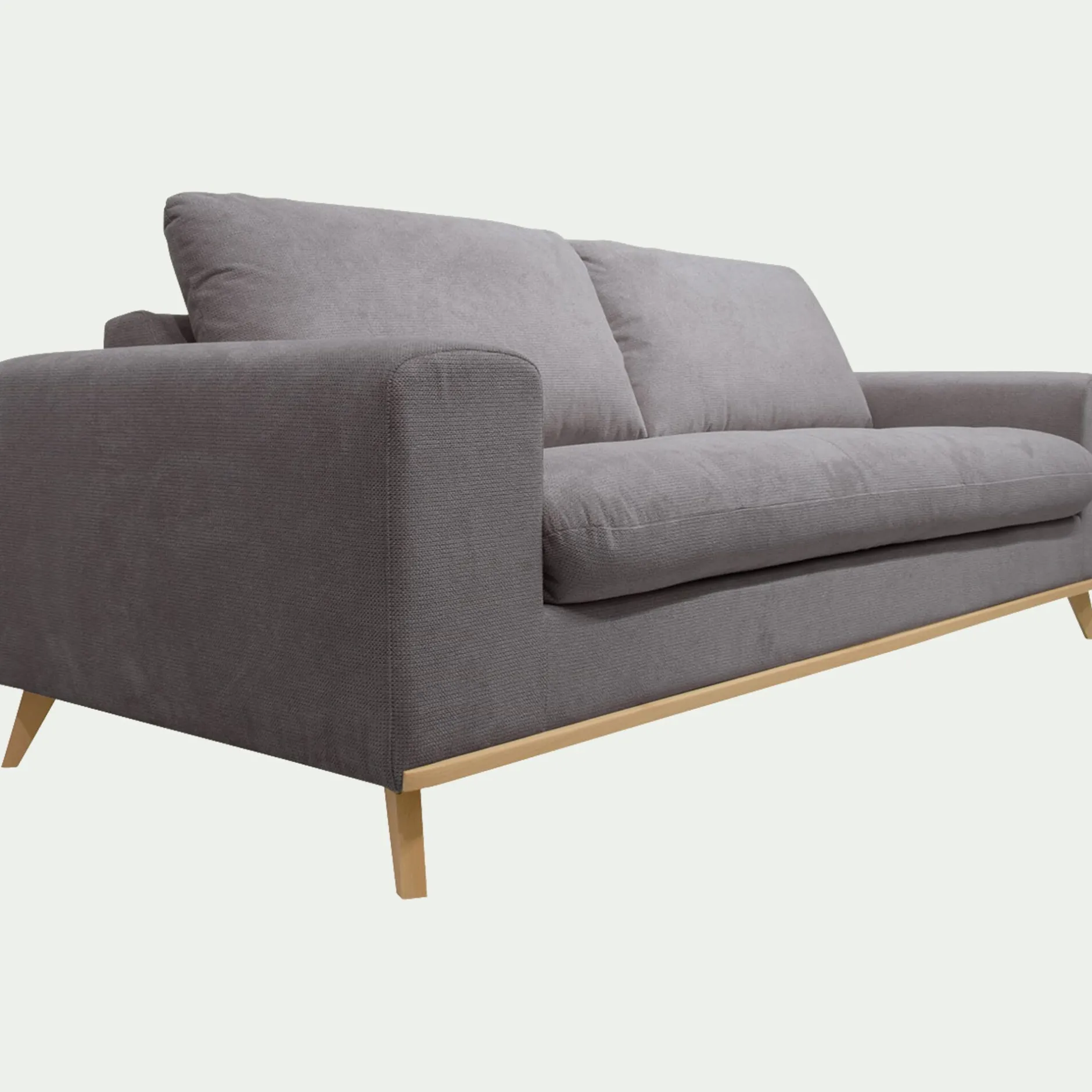 Canapé En Tissu|Canapé 4 Places*alinea Canapé 4 places convertible en tissu Crown - Gris restanque