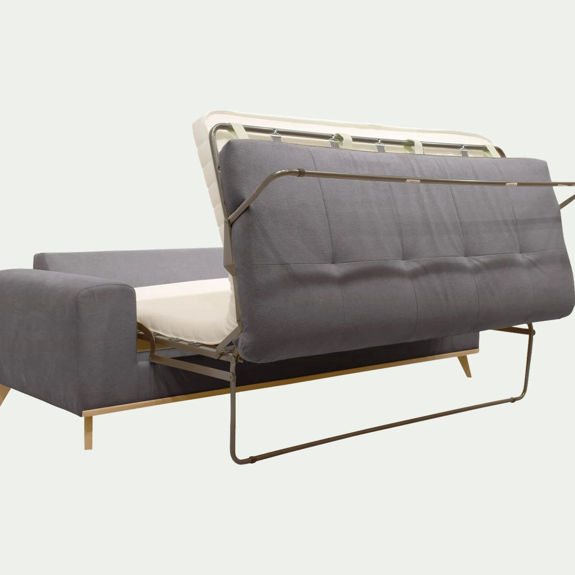 Canapé En Tissu|Canapé 4 Places*alinea Canapé 4 places convertible en tissu Crown - Gris restanque