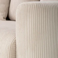 Canapé En Velours|Canapé 4 Places*alinea Canapé 4 places convertible en velours côtelé - roucas Beige