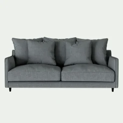 Canapé 3 Places*alinea Canapé 3 places convertible matelas Bultex tissu mixte - ardoise Gris