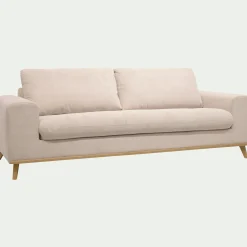 Canapé 4 Places*alinea Canapé 4 places convertible en tissu Crown - roucas Beige