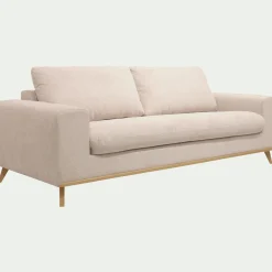Canapé 4 Places*alinea Canapé 4 places convertible en tissu Crown - roucas Beige