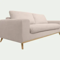 Canapé 4 Places*alinea Canapé 4 places convertible en tissu Crown - roucas Beige