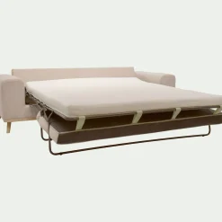 Canapé 4 Places*alinea Canapé 4 places convertible en tissu Crown - roucas Beige