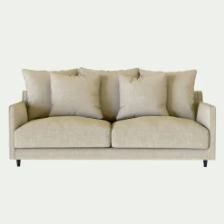 Canapé En Lin|Canapé En Tissu*alinea Canapé 3 places convertible matelas Bultex tissu mixte - alpilles Beige