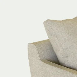 Canapé En Lin|Canapé En Tissu*alinea Canapé 3 places convertible matelas Bultex tissu mixte - alpilles Beige