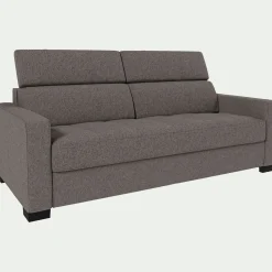 Canapé 3 Places|Canapé Convertible*alinea Canapé 3 places convertible en tissus pop avec accoudoirs 15cm - taupe Gris