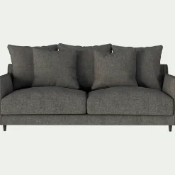 Canapé En Tissu|Canapé 3 Places*alinea Canapé 3 places droit convertible matelas Bultex tissu joint - restanque Gris
