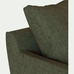 Canapé En Tissu|Canapé 3 Places*alinea Canapé 3 places droit conible matelas Bultex tissu joint - cedre Vert