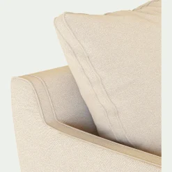 Canapé En Tissu|Canapé 2 Places*alinea Canapé 2 places droit convertible matelas Bultex en tissu joint - roucas Beige