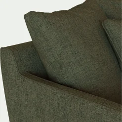 Canapé 2 Places*alinea Canapé 2 places droit conible matelas Bultex en tissu joint - cedre Vert