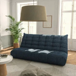 Canapé 4 Places|Canapé Modulable*alinea Canapé 4 places en fixe en tissu chenille - marine Bleu