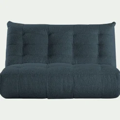 Canapé 3 Places*alinea Canapé 3 places en tissu bouclette - Bleu