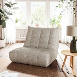 Canapé 2 Places*alinea Canapé 2 places en tissu chenille - roucas Beige