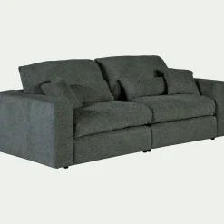 Canapé 5 Places*alinea Canapé 5 places en tissu chenille Benjo - calaluna Bleu